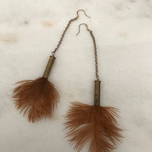 Cute feather earrings.